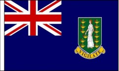 British Virgin Islands Hand Waving Flags